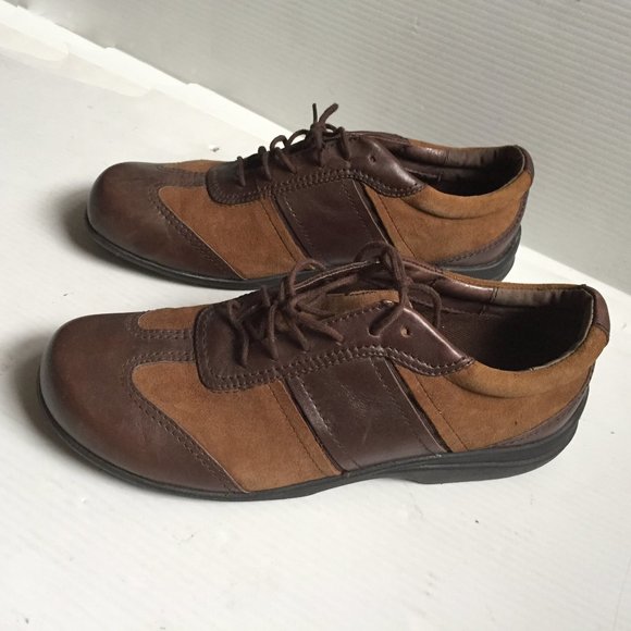 PW Minor Bronze Brown Comfort Slip Resistant Leather Shoes EUC - Picture 3 of 9